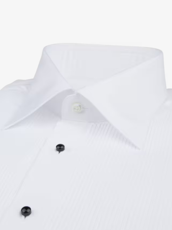 STENSTROMS Men's 10-Ply Luxury Tuxedo Shirt - Premium Formal Dress Shirt for Weddings, Parties & Black Tie Events