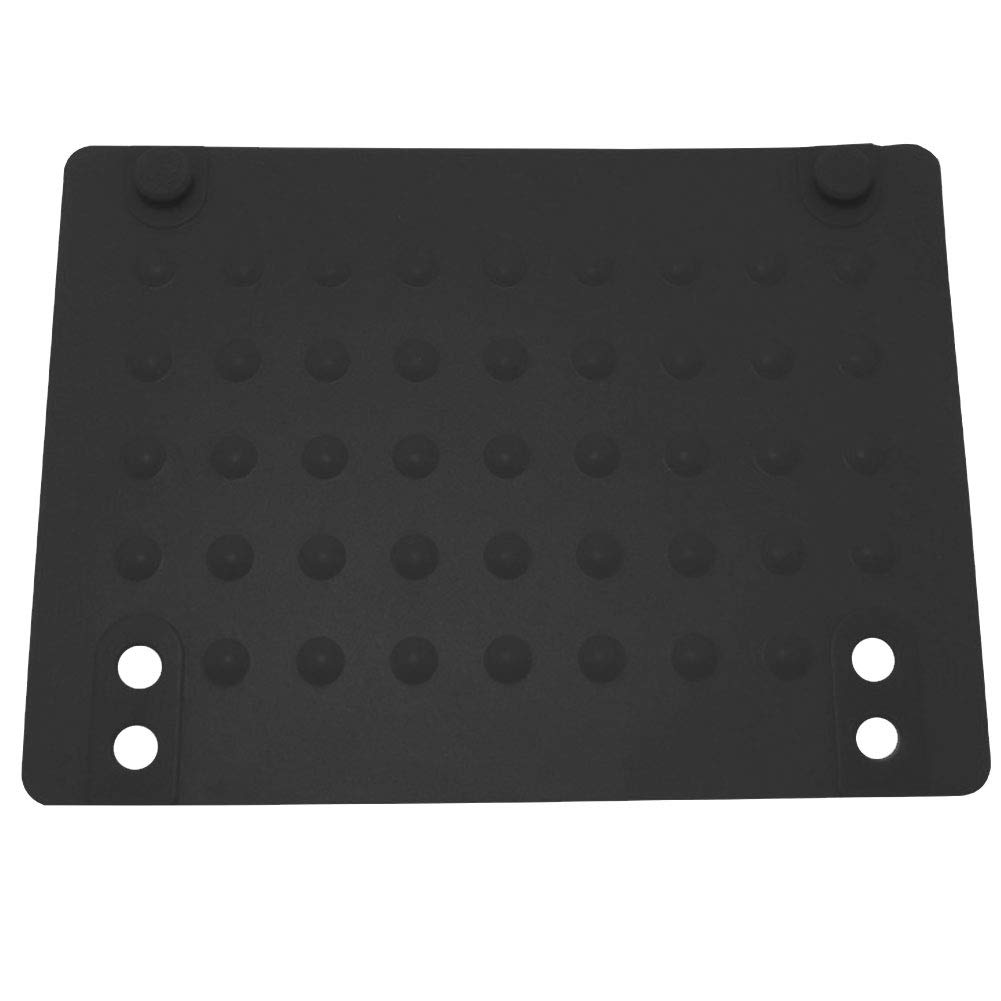 Heat Resistant Silicone Mat for Hair Straightener & Curling Iron - Anti-Slip, Durable Salon Styling Tool (21.4x16cm, Black) - Perfect for Home & Professional Hair Styling