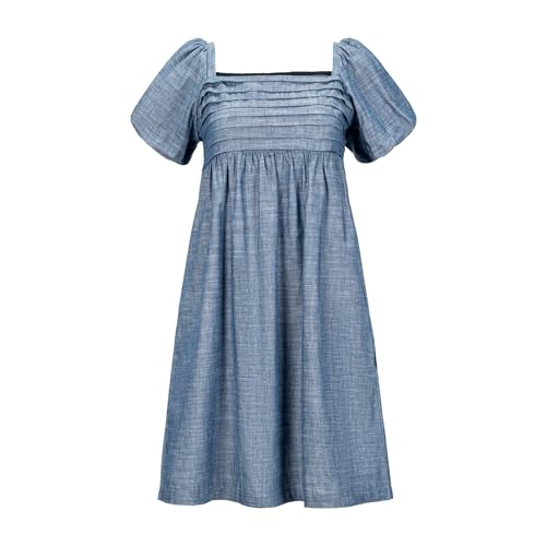 Pleated Chambray