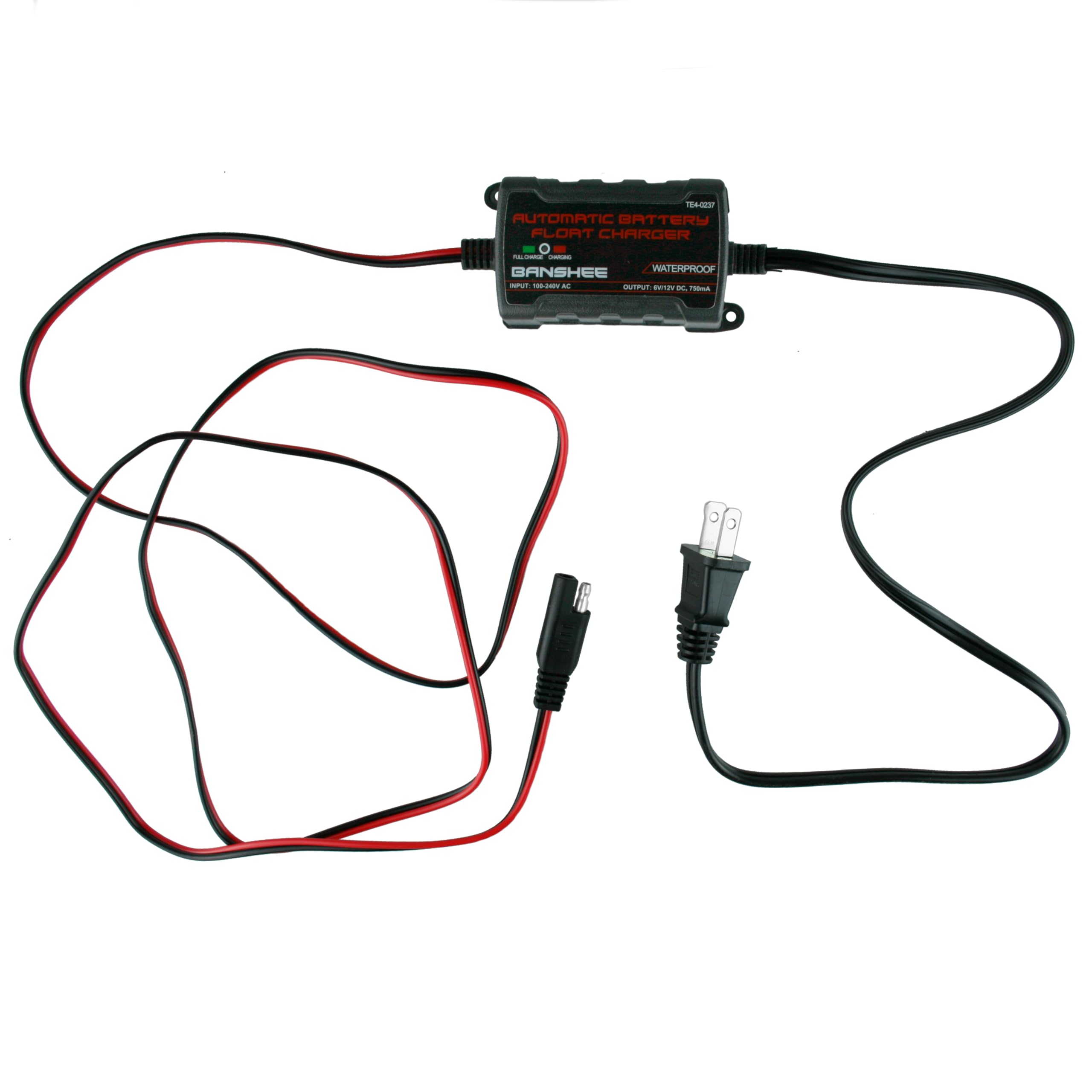 12V Waterproof Smart Battery Charger for Cars, Boats, RVs - Fast Multi-Amp Charging with Auto Protection | Perfect for Outdoor, Marine & Emergency Use