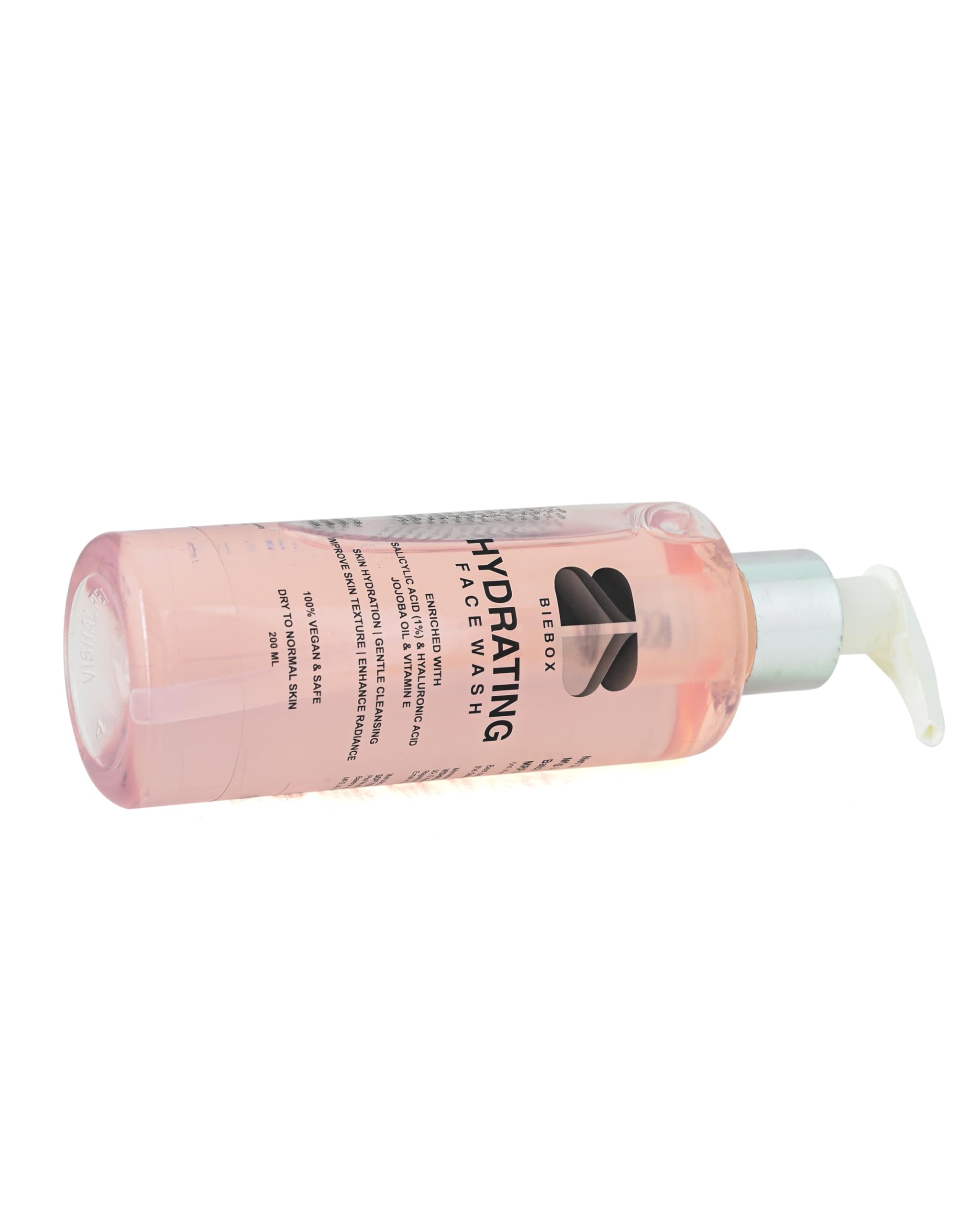 BIEBOX Hydrating 1% Salicylic Acid Face Wash for Men & Women - 200ml Acne Treatment Gel with Glycerin, Vitamin E & Hyaluronic Acid | Daily Cleanser for Active Acne & Oily Skin | Perfect for Morning & Night Skincare Routine