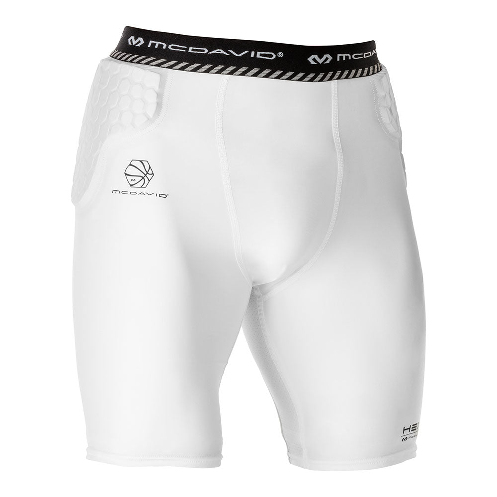HEX® Basketball Compression Shorts with Hip & Tailbone Pads - Protective Performance Gear for Basketball, Training & Sports