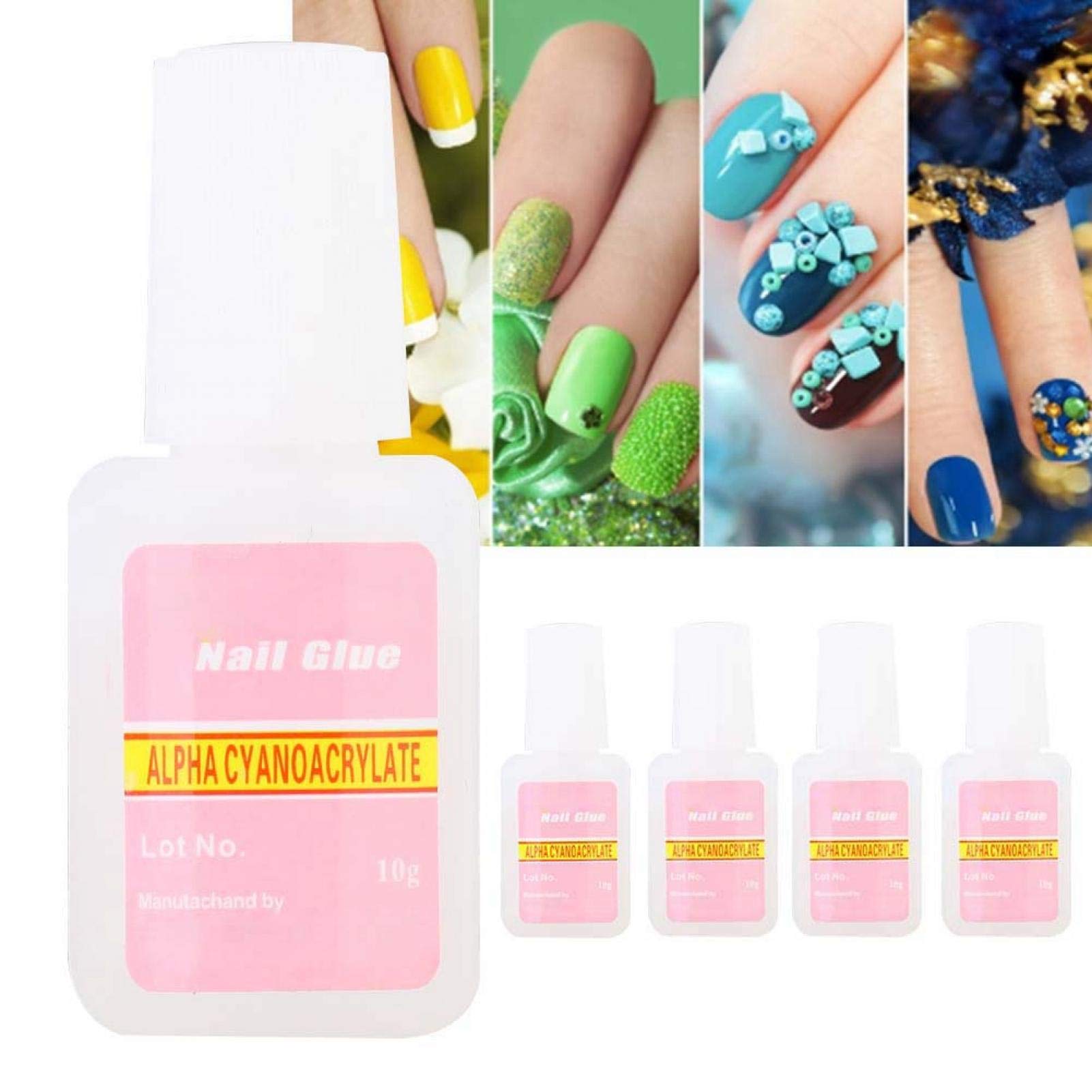 Professional Nail Glue with Brush - Strong Adhesive for Nail Art, Manicures & DIY - Perfect for Beginners & Salon Use - Ideal for Acrylic Nails, Press On Nails & Nail Decorations