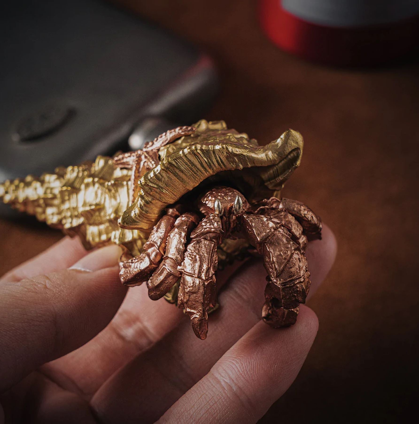 Premium Solid Brass Hermit Crab Bottle Opener - Rustproof & Durable for Beer, Soda & Bottle Caps - Perfect for Beach Parties, BBQ Gatherings & Crab-Themed Events