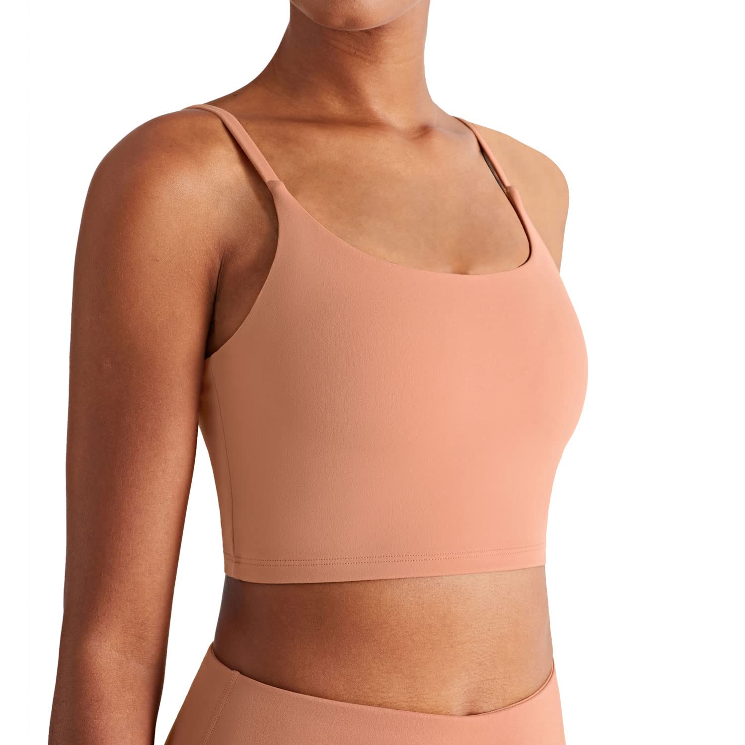 Altiland Women's Cami Sports Bra - Workout Yoga Tank Top with Built-in Bra, Athletic Crop Top for Running, Gym & Active Wear