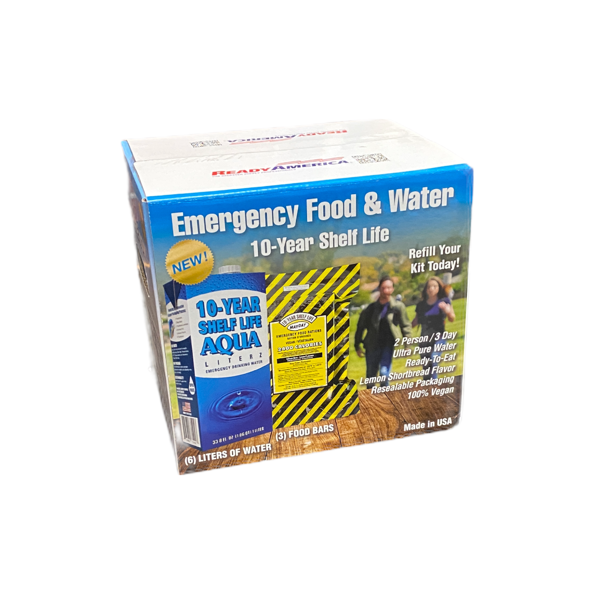 10-Year Shelf Life Emergency Food & Water Supply - Long-Term Survival Kits for Camping, Hiking & Natural Disasters