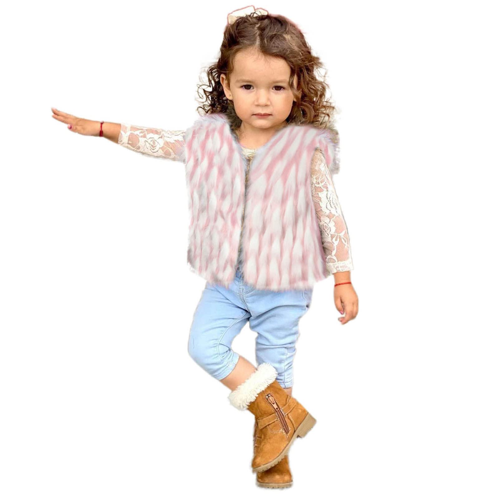 Baby Winter Vest for Toddlers - Soft Faux Fur Plush Warm Sleeveless Solid Color Vest Top | Cozy Winter Coat for Infants & Kids | Perfect for Outdoor Play & Cold Weather