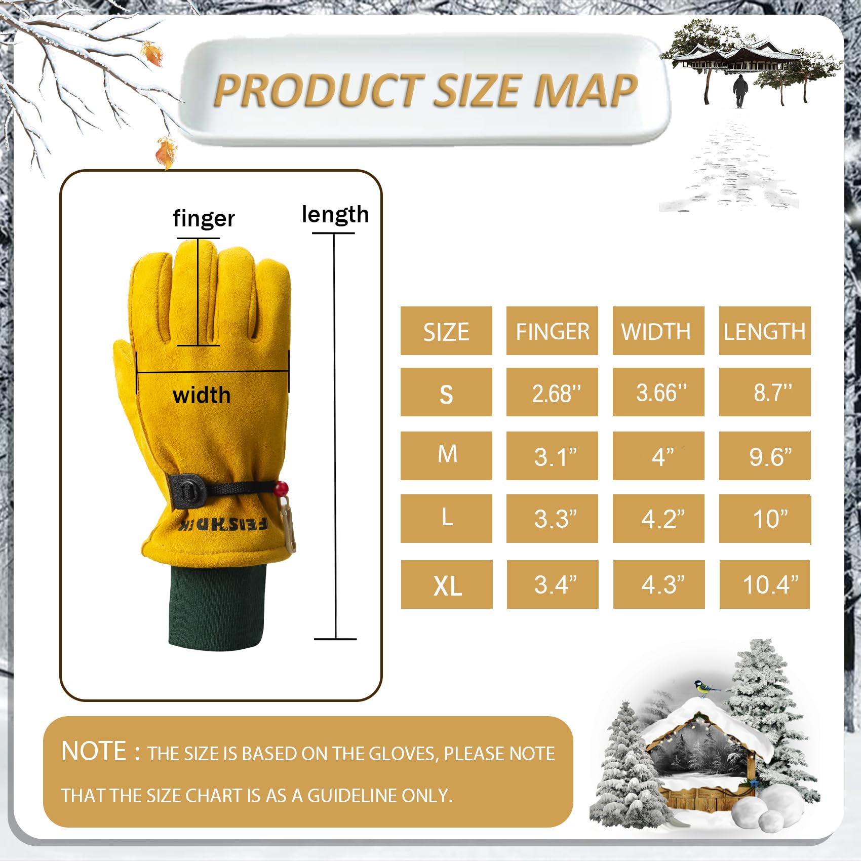 Kids Leather Gardening Work Gloves - Safety Gloves with Reflective & Breathable Design - Waterproof Yellow Small Size - Perfect for Children's Gardening, Yard Work & Outdoor Adventures