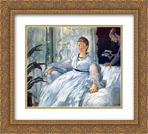 22x20 Gold Ornate Frame with Double Matted Museum Art Print - Eduard Manet Painting Reproduction - Perfect for Living Room, Bedroom & Office Decor