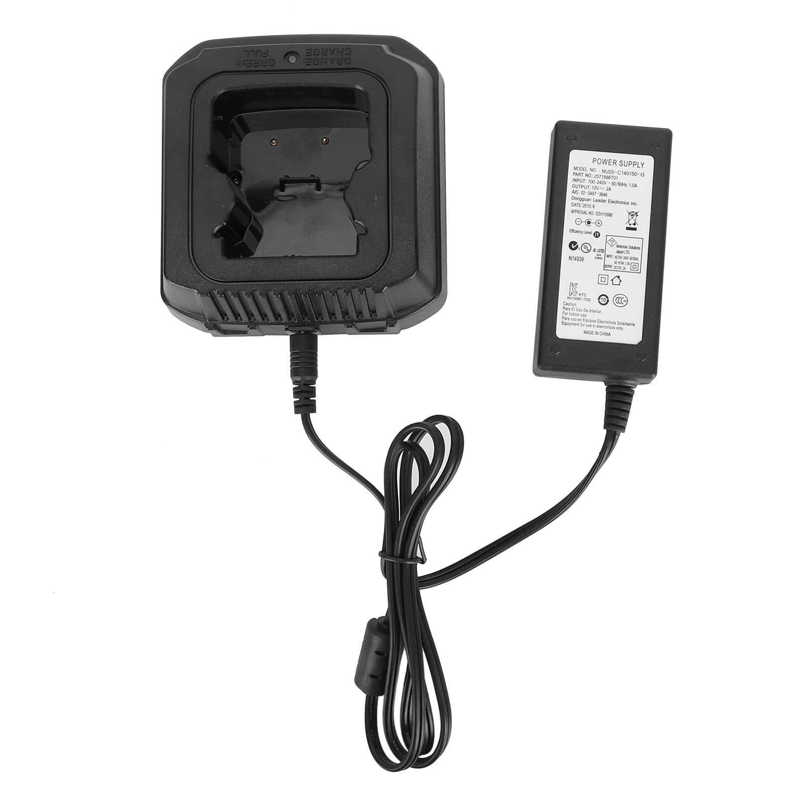 Sepura STP8000 STP9000 Desktop Battery Base Set - 100-240V Universal Power Supply - Black Radio Accessory for Emergency & Security Communications