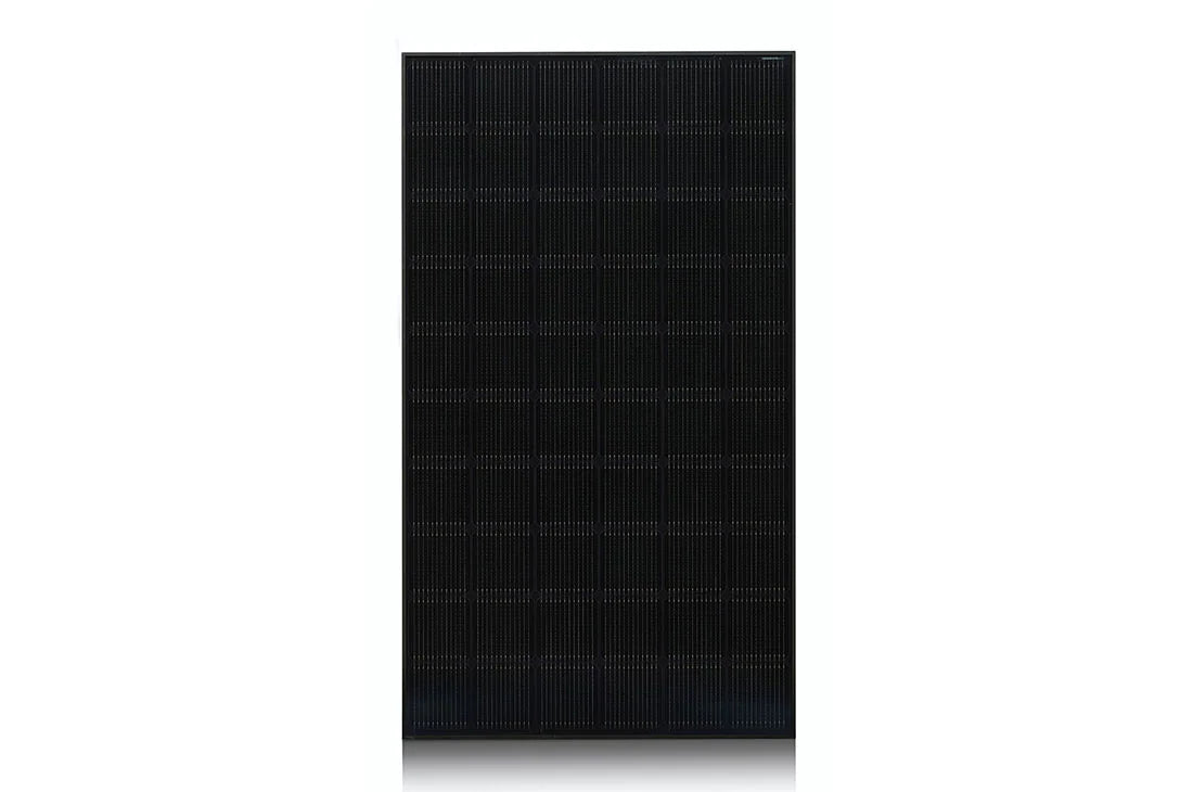 LG 370W All Black NeON R Solar Panel - High Efficiency LG370N1K E6 Solar Module for Home & Commercial Use | Perfect for Roof Installation & Off-Grid Power Systems