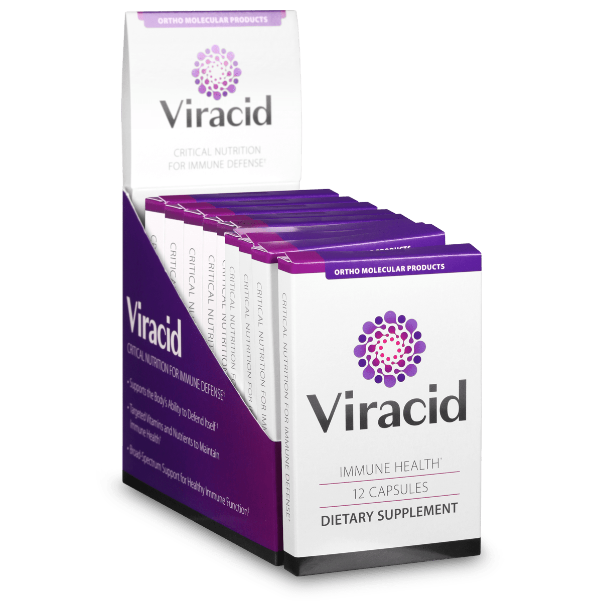 Viracid Immune Support Supplement - 12 Capsules in Blister Pack | Boosts Immunity & Fights Colds | Perfect for Travel & Seasonal Wellness