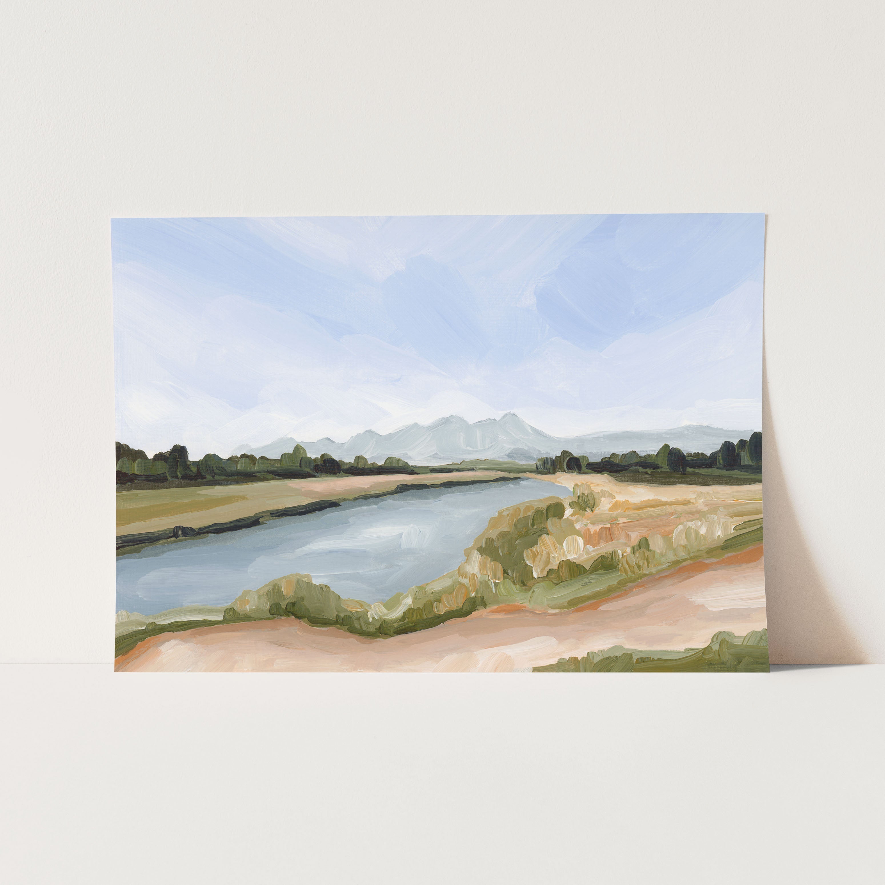 Autumn Below Art Print - Fall Landscape Wall Decor for Home & Office - Perfect for Living Room, Bedroom, and Office Spaces