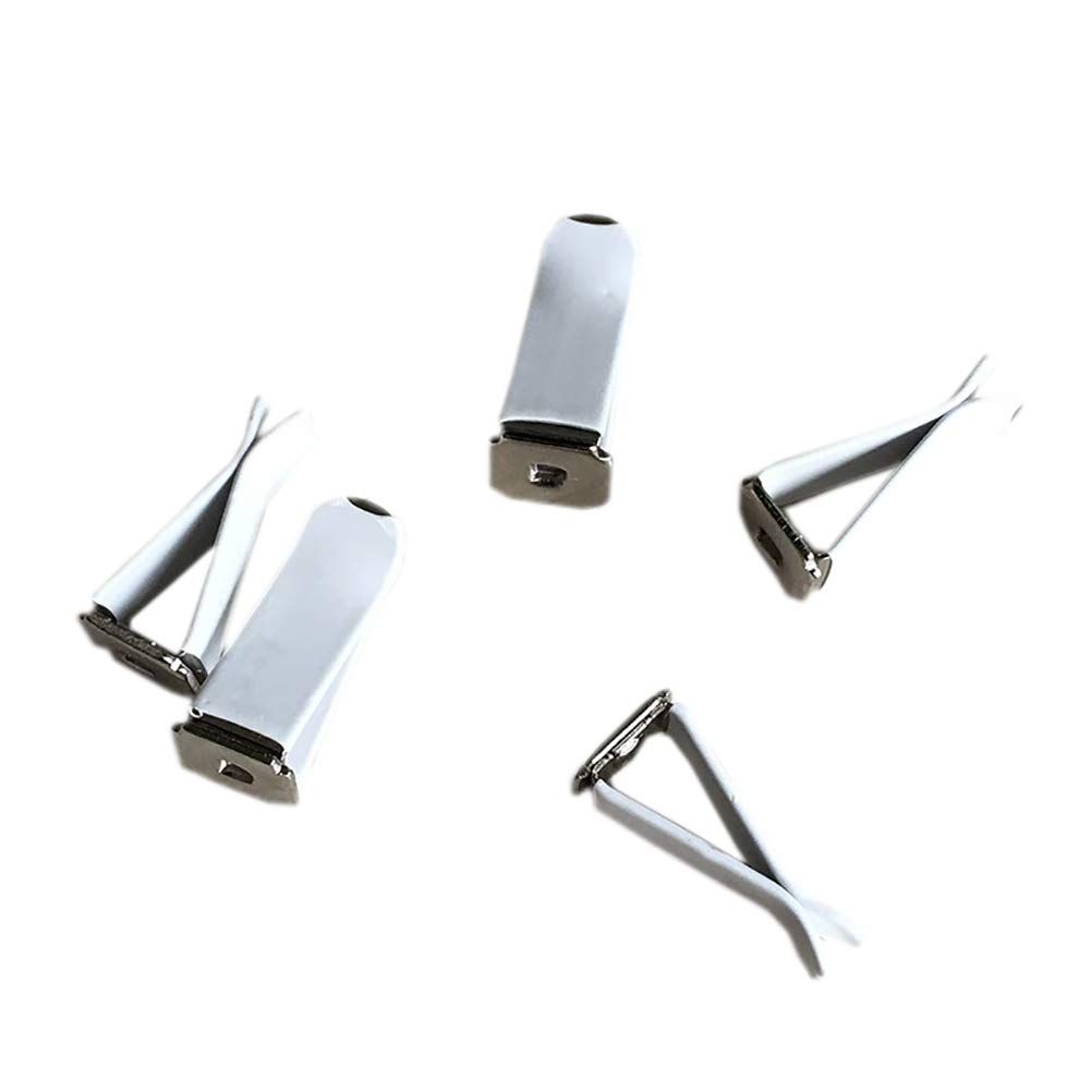 20 Pcs White Metal Car Air Vent Clips - Car Air Freshener Holder, Auto Air Conditioner Vent Perfume Clip - Perfect for Home, Office & Travel Use