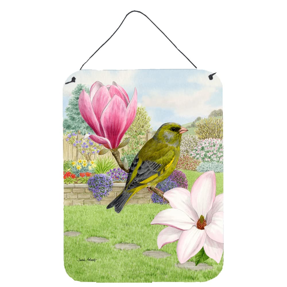 European Greenfinch Metal Wall Art - 12x16 Inch Aluminum Sign for Kitchen, Bar, Bathroom & Front Door Decor | Vintage Home Plaque | Indoor & Outdoor Hanging Print