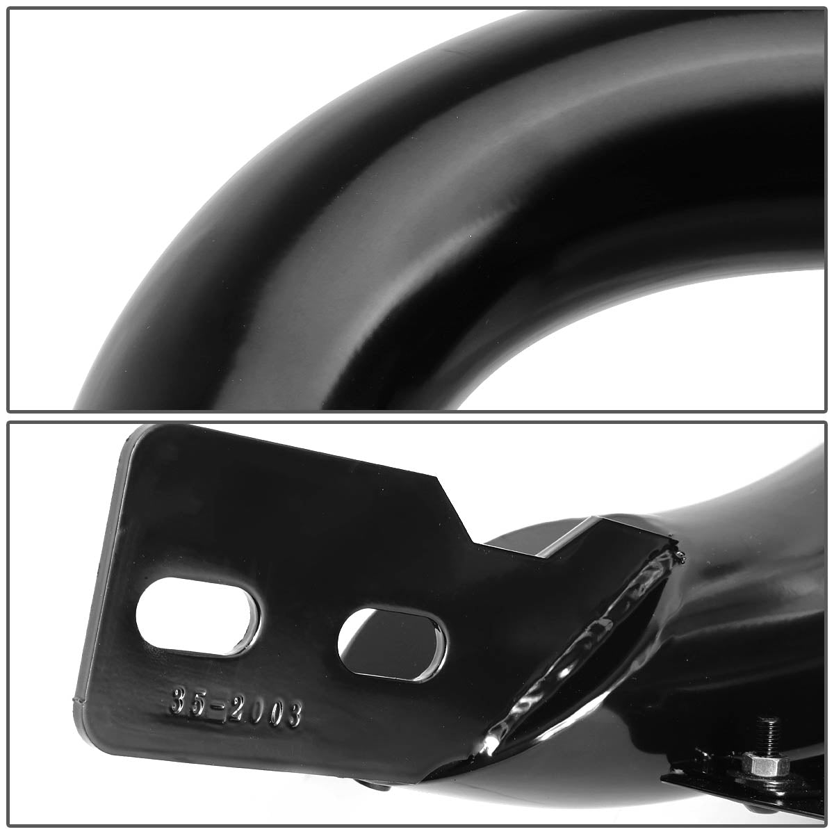 07-14 Toyota FJ Cruiser Bull Bar with Skid Plate - Heavy Duty Stainless Steel Front Bumper Guard - Matte Black Finish for Off-Road Protection & Adventure Style