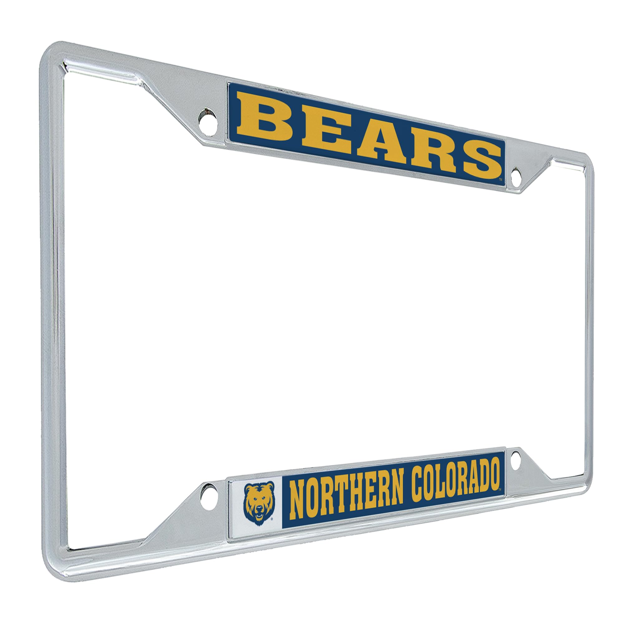 UNC Bears Desert Cactus Metal License Plate Frame - University of Northern Colorado Car Accessories for Front/Rear Bumper - Perfect for Alumni, Students & Fans (Mascot Design) - Show School Spirit on Game Days & Road Trips