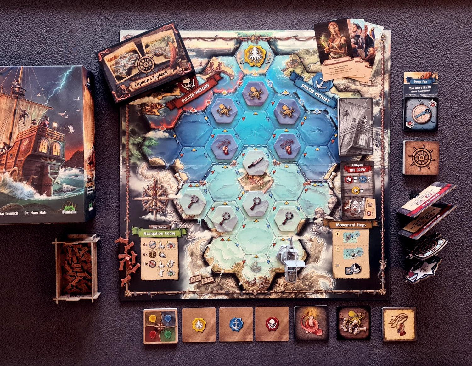 Feed The Kraken - Premium Board Game for Adults & Teens - Strategic Adventure Game for Game Nights, Parties & Family Gatherings