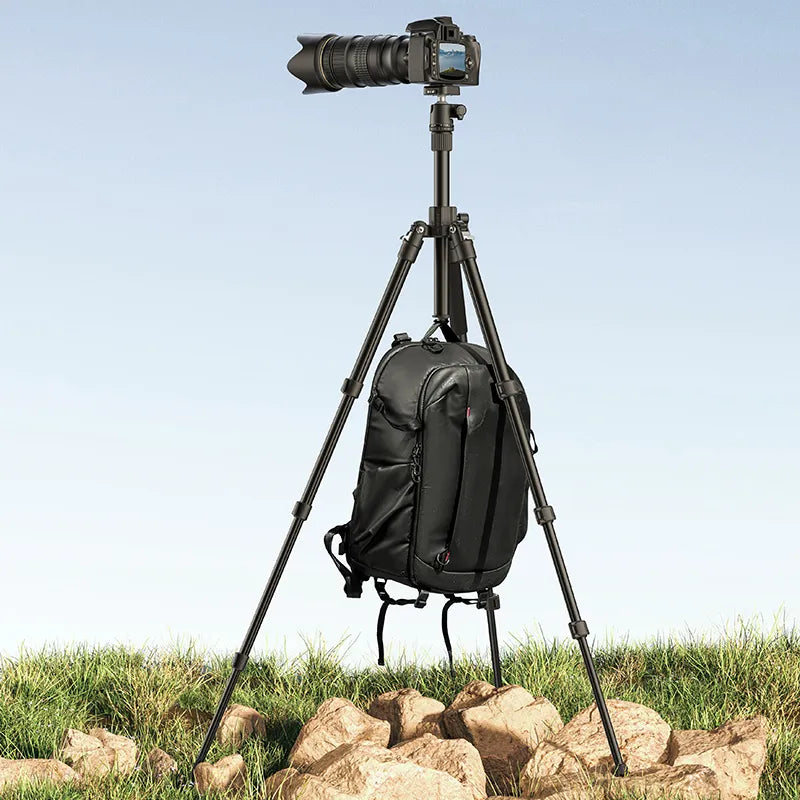 Ulanzi TT53 Compact Travel Tripod with Uka Ball Head - Lightweight Aluminum Alloy for DSLR Cameras - Perfect for Travel, Hiking & Outdoor Photography
