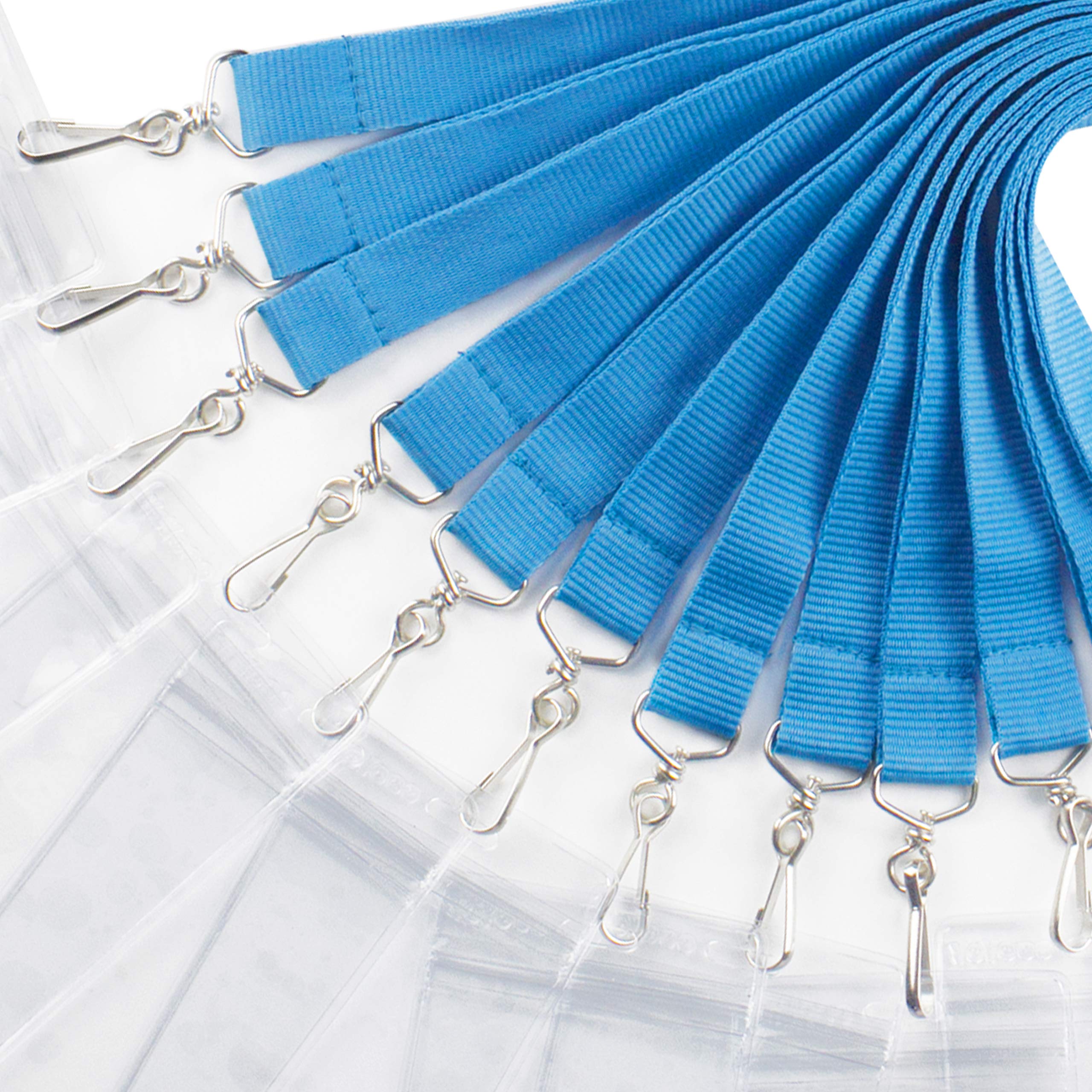 12 Pack Breakaway Lanyards with ID Badge Holder & Safety Breakaway Clasp - Adjustable Neck Strap for School, Office, Cruise, Events - Rose Red - Perfect for Teachers, Students, Nurses and Conference Attendees