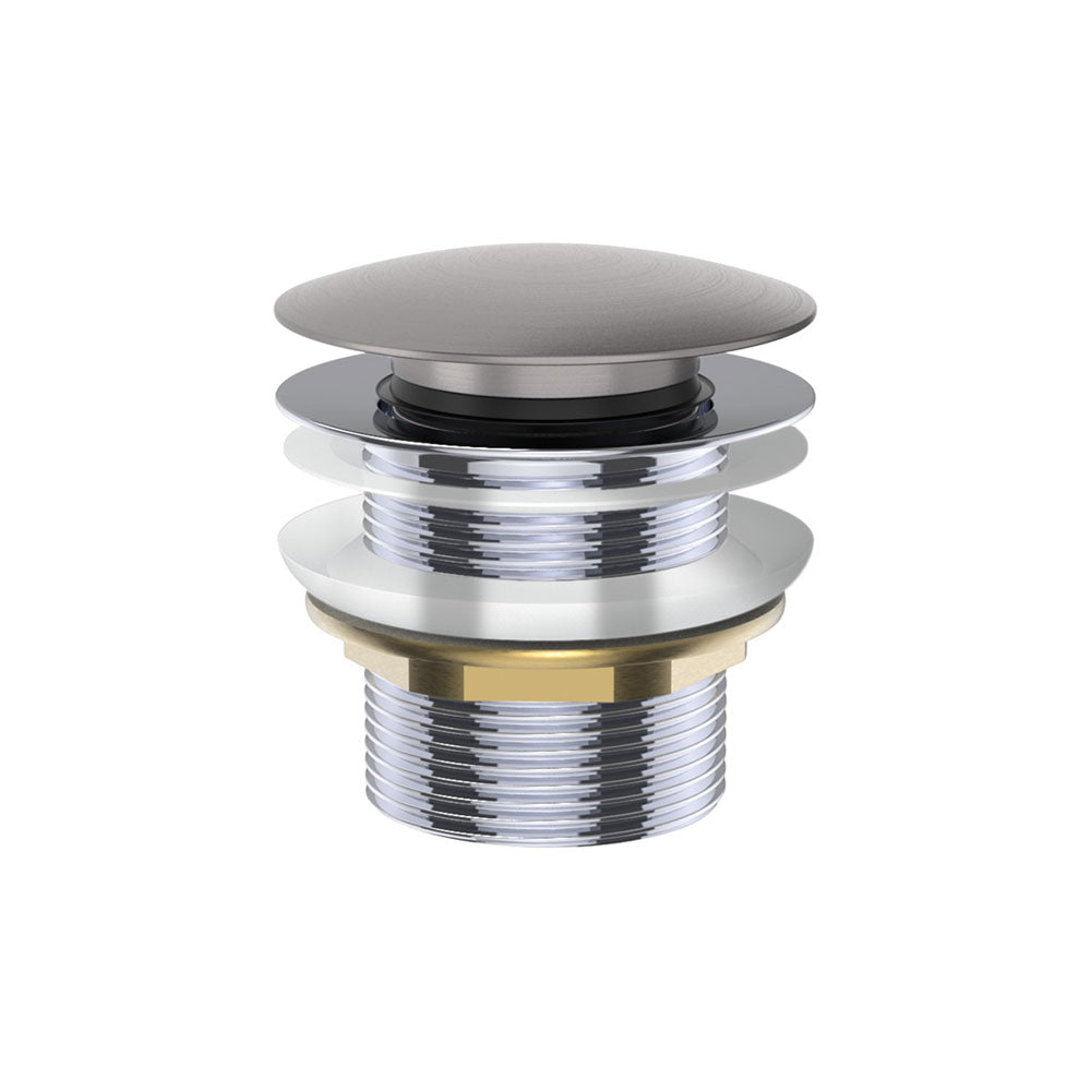 Fienza 40mm Pull Out Pop Up Bath Waste Drain - Gunmetal Grey - Ideal for Modern Bathroom Renovations & Spa-Style Showers
