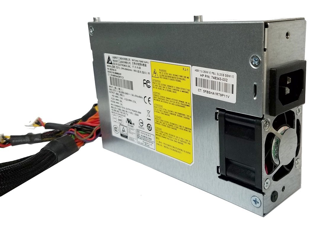 HP 250W Hot Plug Power Supply 809669-001 - Replacement Power Adapter for HP Workstations & Servers | Perfect for Office IT Upgrades & Data Center Maintenance