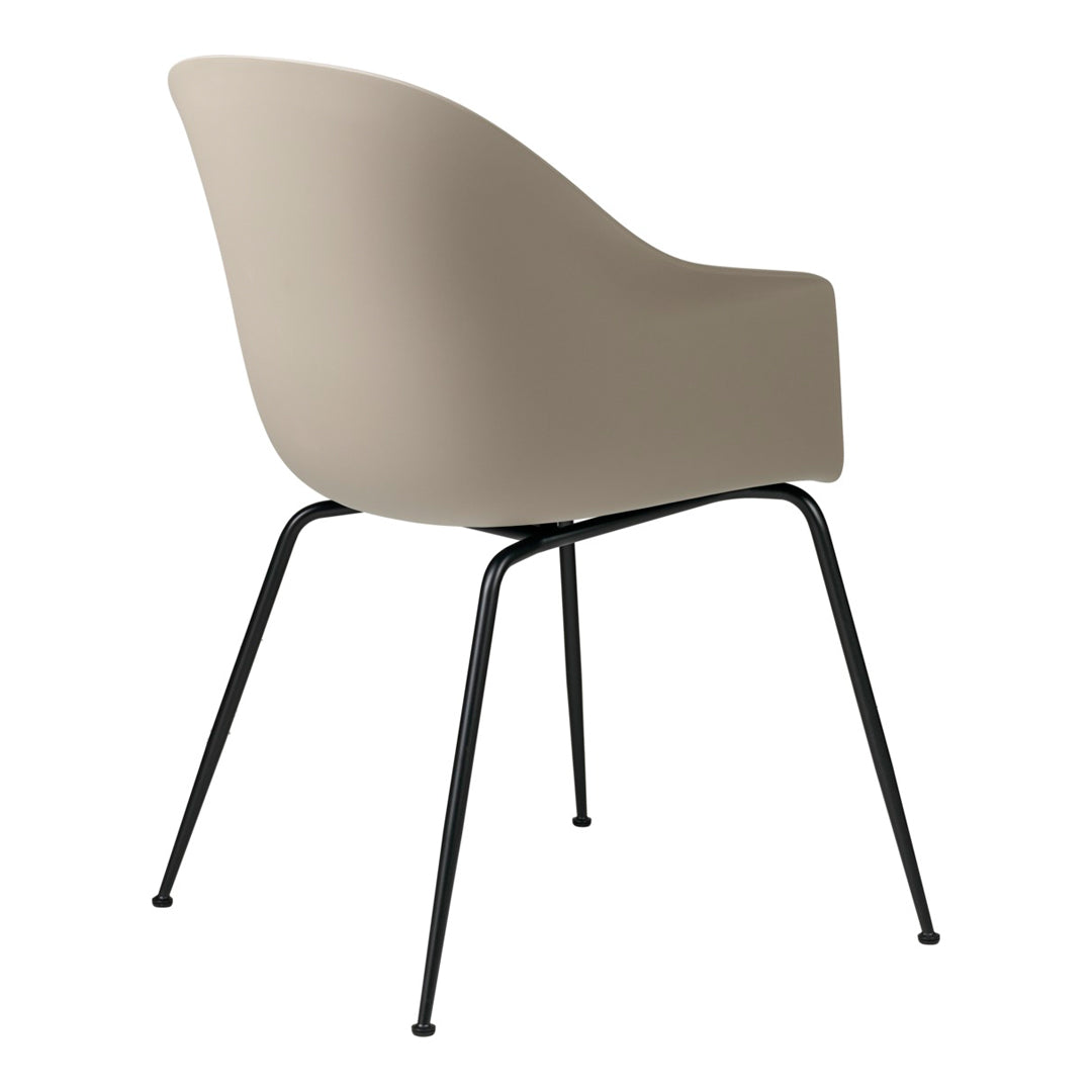 Modern Bat Dining Chair with Conic Base - Unupholstered Wooden Seat - Perfect for Kitchen, Dining Room & Restaurant Decor