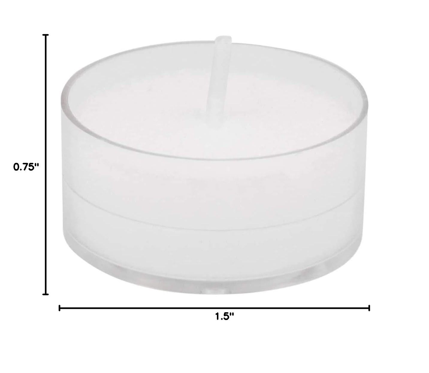 Root Candles 131015 Unscented Beeswax Blend Tealight Candles in Clear Cups - 8 Count Pack for Home Decor, Relaxation & Romantic Ambiance