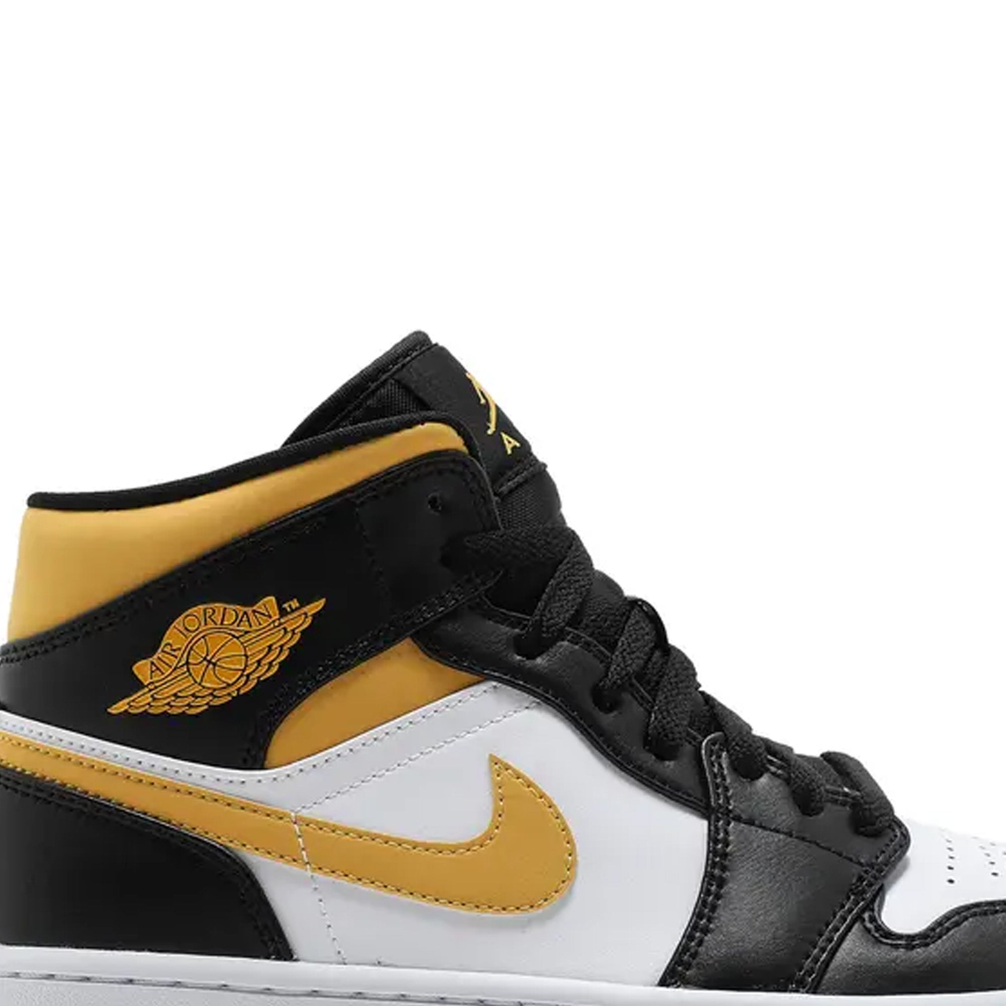 Air Jordan 1 Mid 'White Pollen Black' Men's Basketball Shoes - Stylish Sneakers for Casual Wear, Street Fashion & Sports Performance