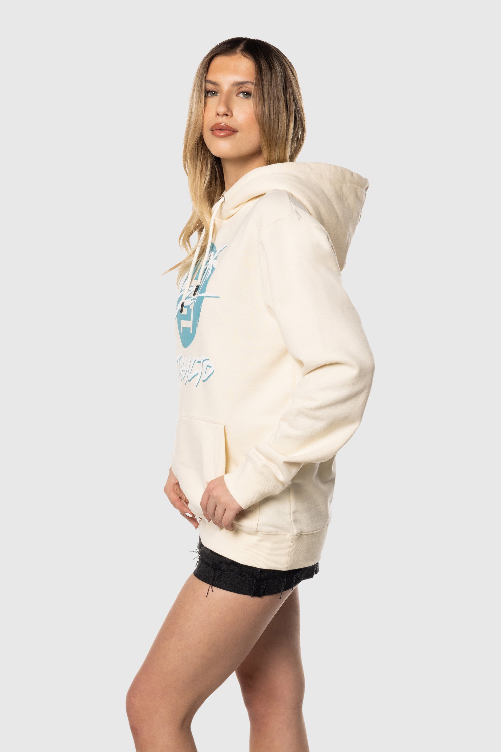 Custom Logo Palm Print Hoodie for Men & Women - Soft Fleece Pullover Sweatshirt - Perfect for Casual Wear, Street Style & Outdoor Activities
