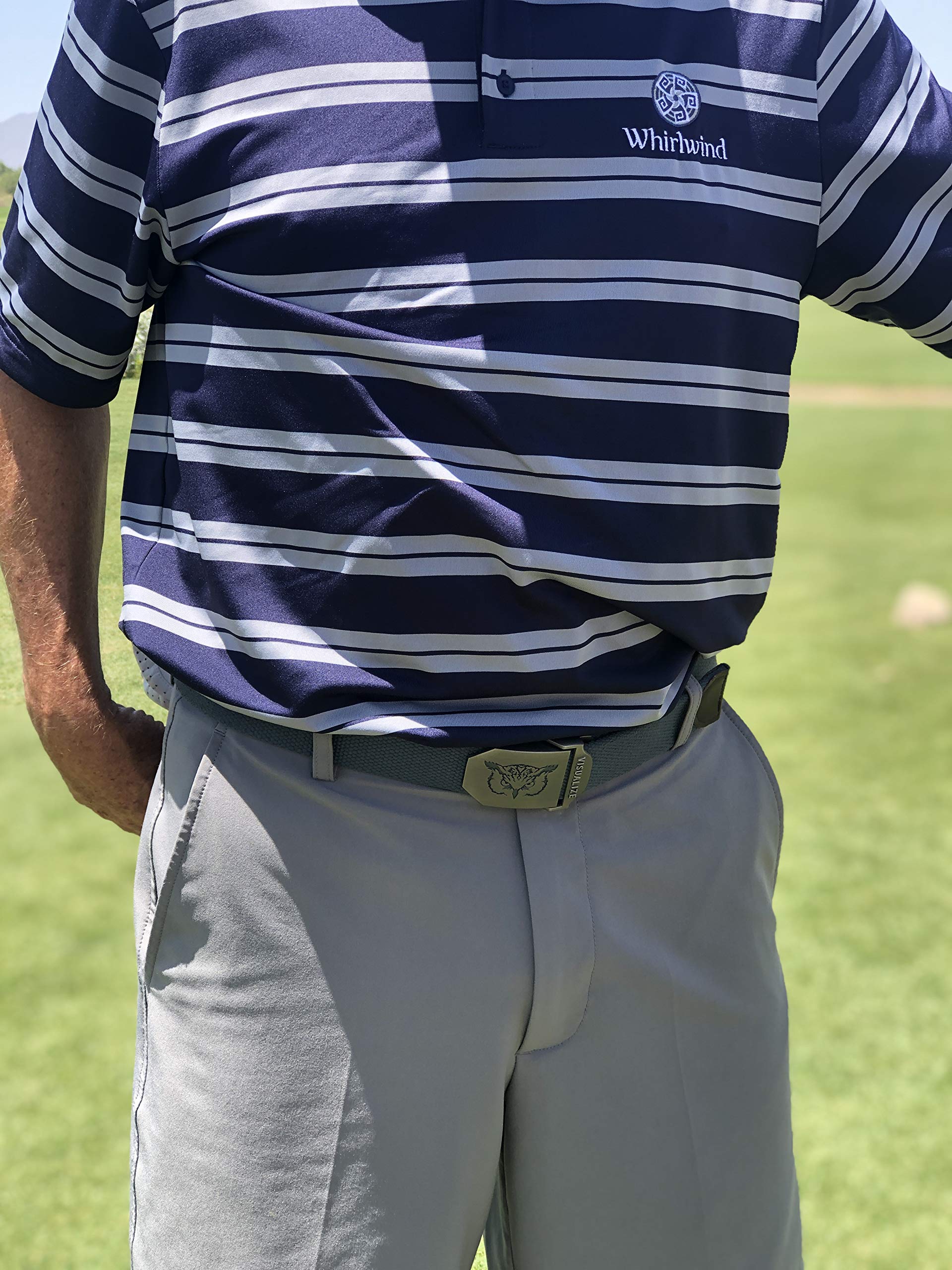 VISUALIZE MANTLE Adjustable Golf Web Belt for Men & Women - Premium Stretchable Sports Belt for Golf, Tennis & Casual Wear - Perfect Golf Accessories Gift