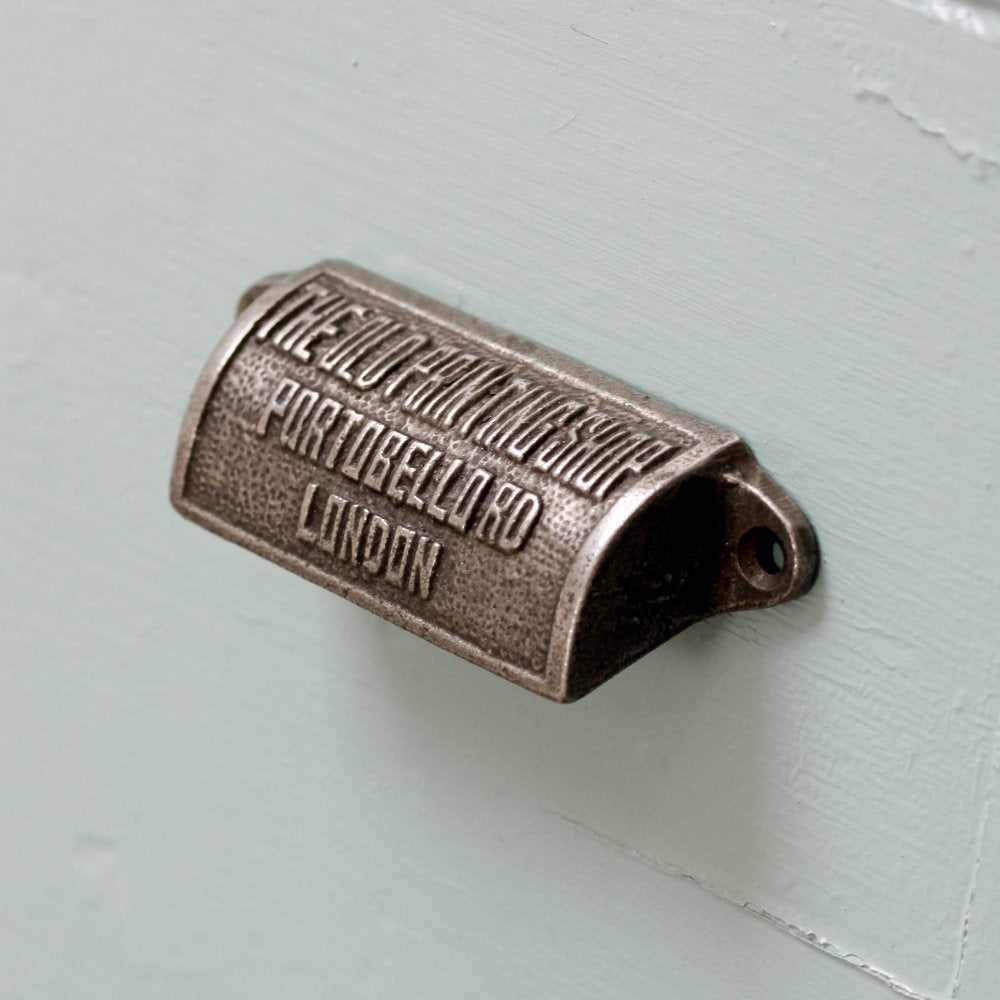 Vintage Cast Iron Pull Handle for Cabinets & Drawers - Heavy Duty Antique Style Door Knob - Perfect for Farmhouse, Rustic & Industrial Home Decor