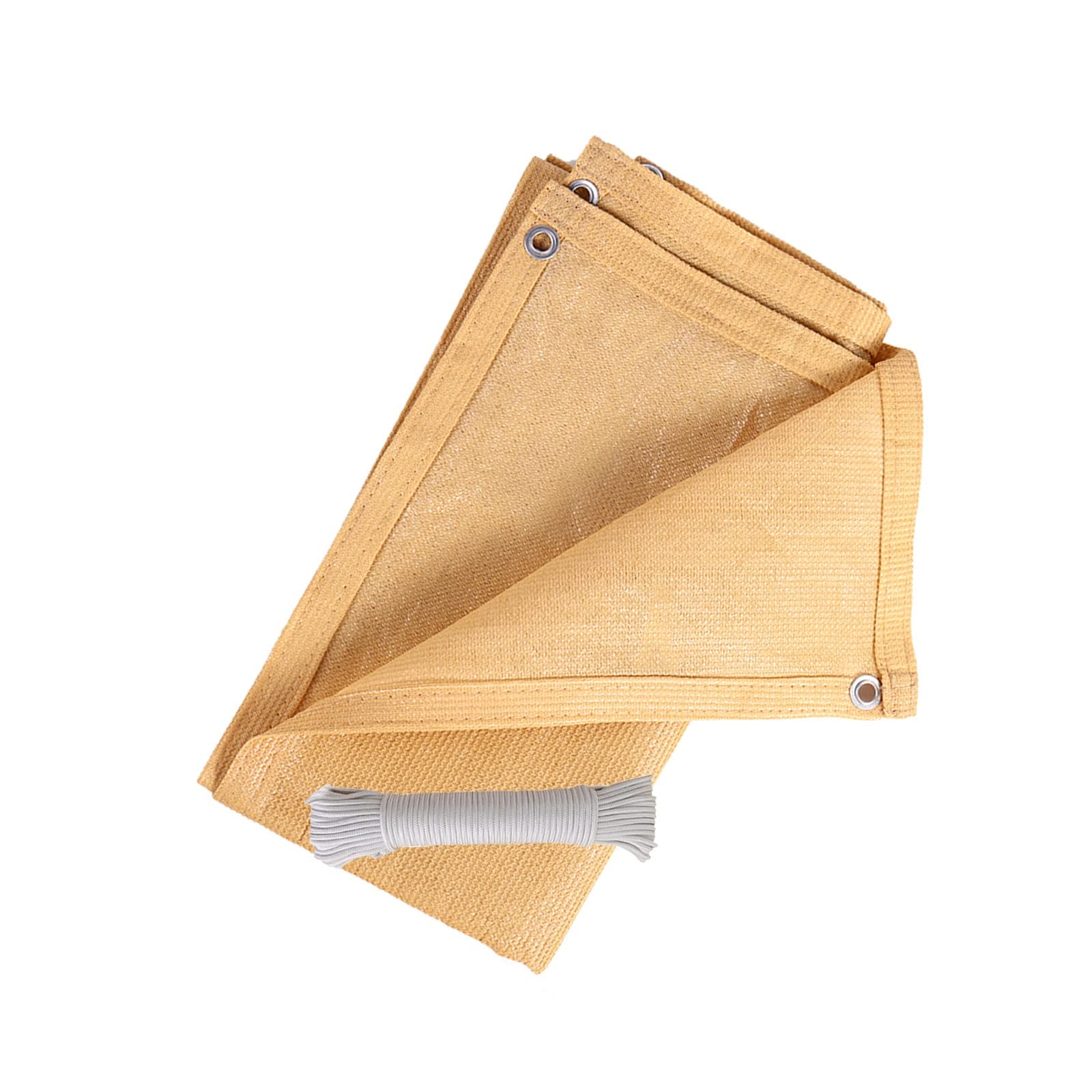 LIGUOYI Breathable Windproof UV Block Patio Sunshade - Customizable Beige Outdoor Canopy for Deck, Pergola & Backyard | Durable Tear-Proof Fabric for Sun Protection & Outdoor Relaxation
