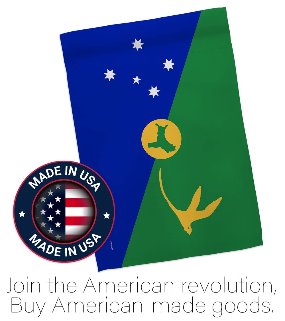 Americana Home & Garden Australia Christmas Island Double-Sided Garden Flag - Regional Territory Banner for Small Yards & Outdoor Decor | Made in USA | Perfect for Holiday Gifts, Patio & Front Yard Decoration
