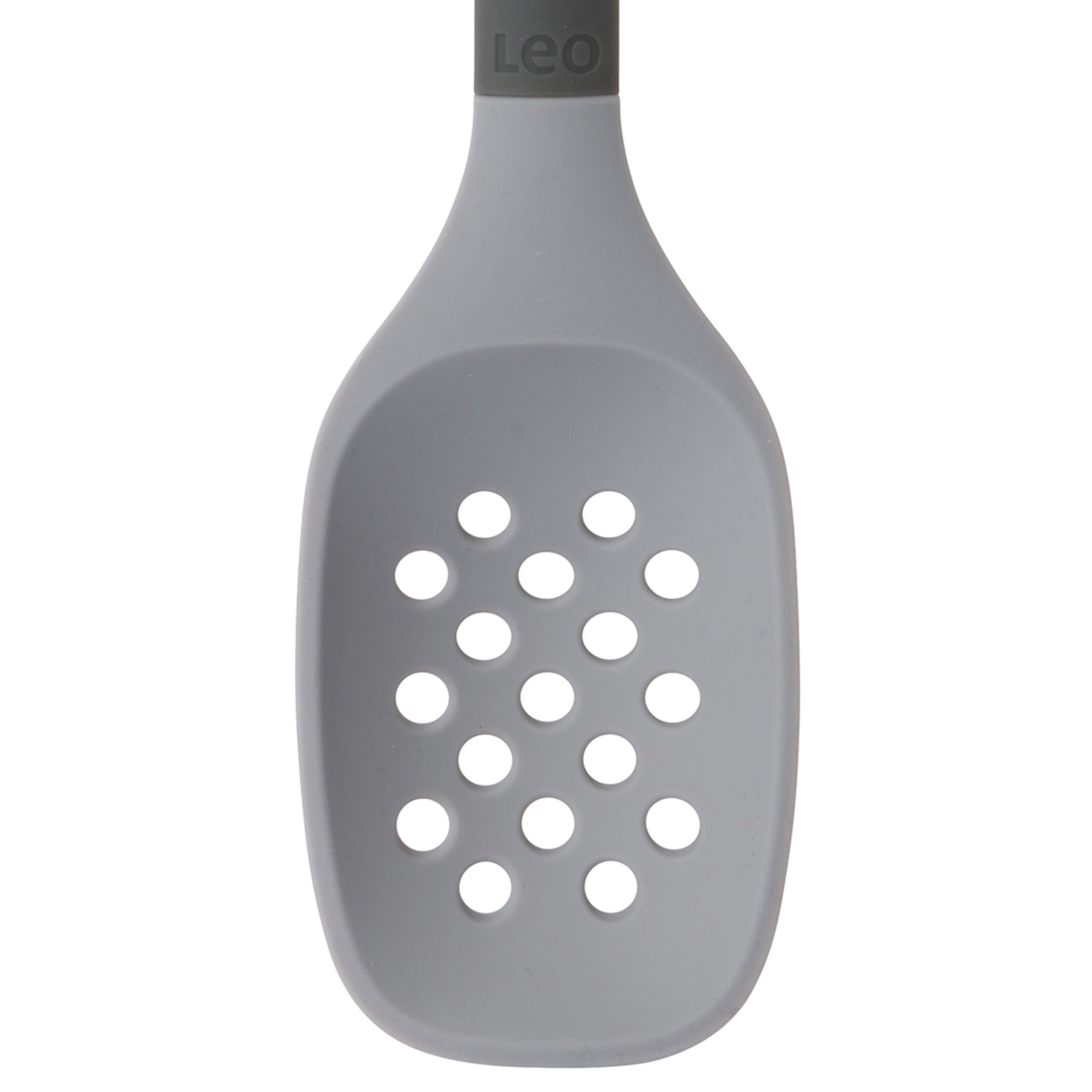 BergHOFF Leo 2-Piece Silicone Utensil Set - Heat Resistant Kitchen Tools for Cooking & Serving - Perfect for Non-Stick Pans, Baking & Everyday Use (Gray)