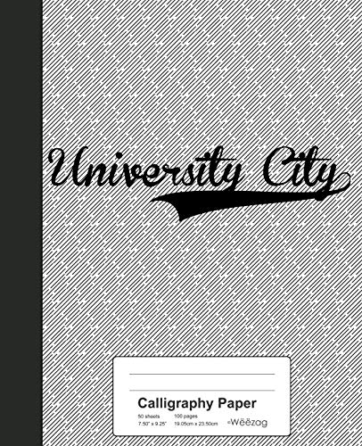 Premium Calligraphy Practice Notebook - Weezag University City Style for Hand Lettering & Brush Pen Art | Ideal for Calligraphy Beginners, Artists, and Journaling Enthusiasts