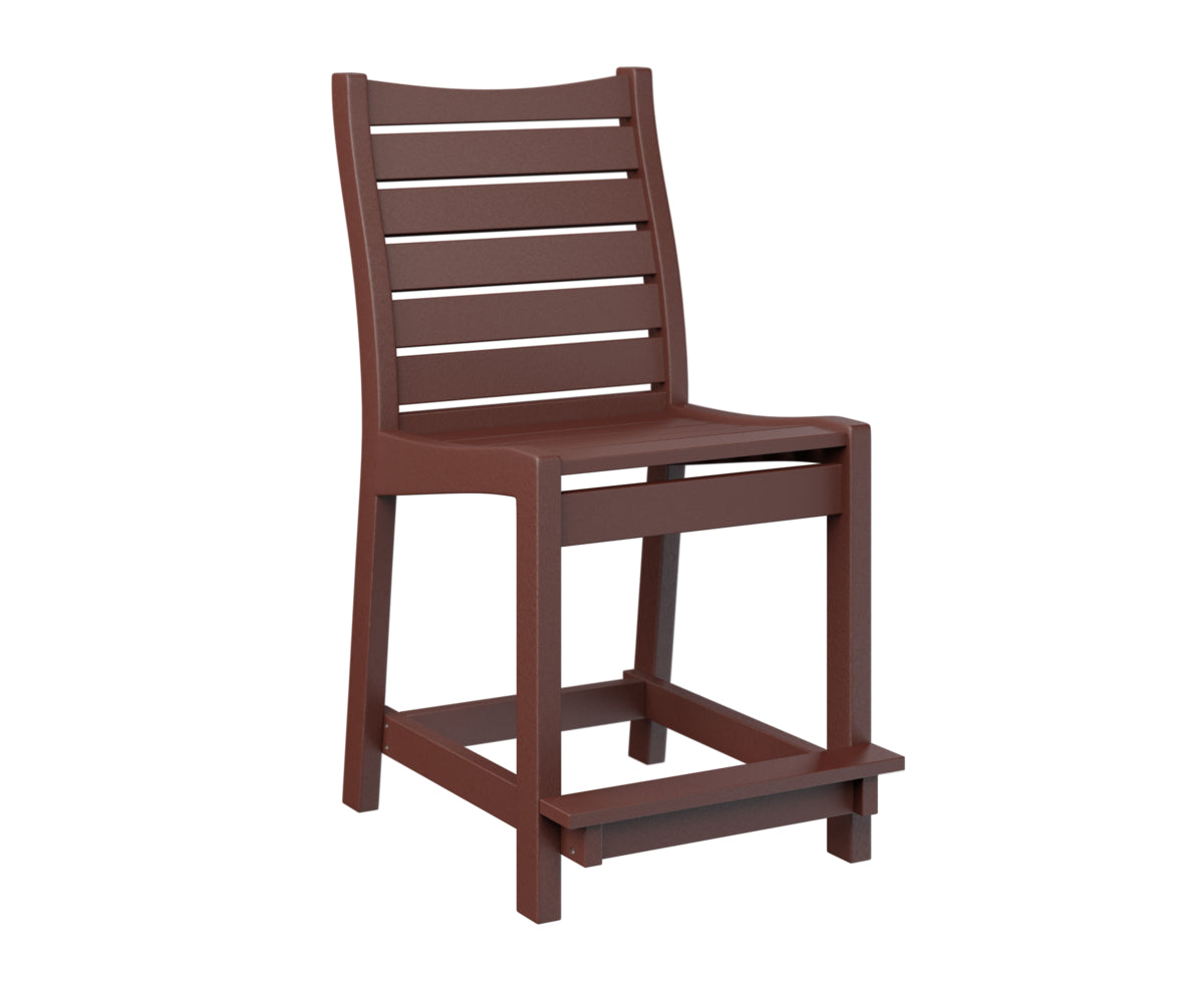 Berlin Gardens Bristol Counter Chair - Stylish Bar Stool for Kitchen Island, Breakfast Nook & Outdoor Dining - Adjustable Height & Comfortable Seating