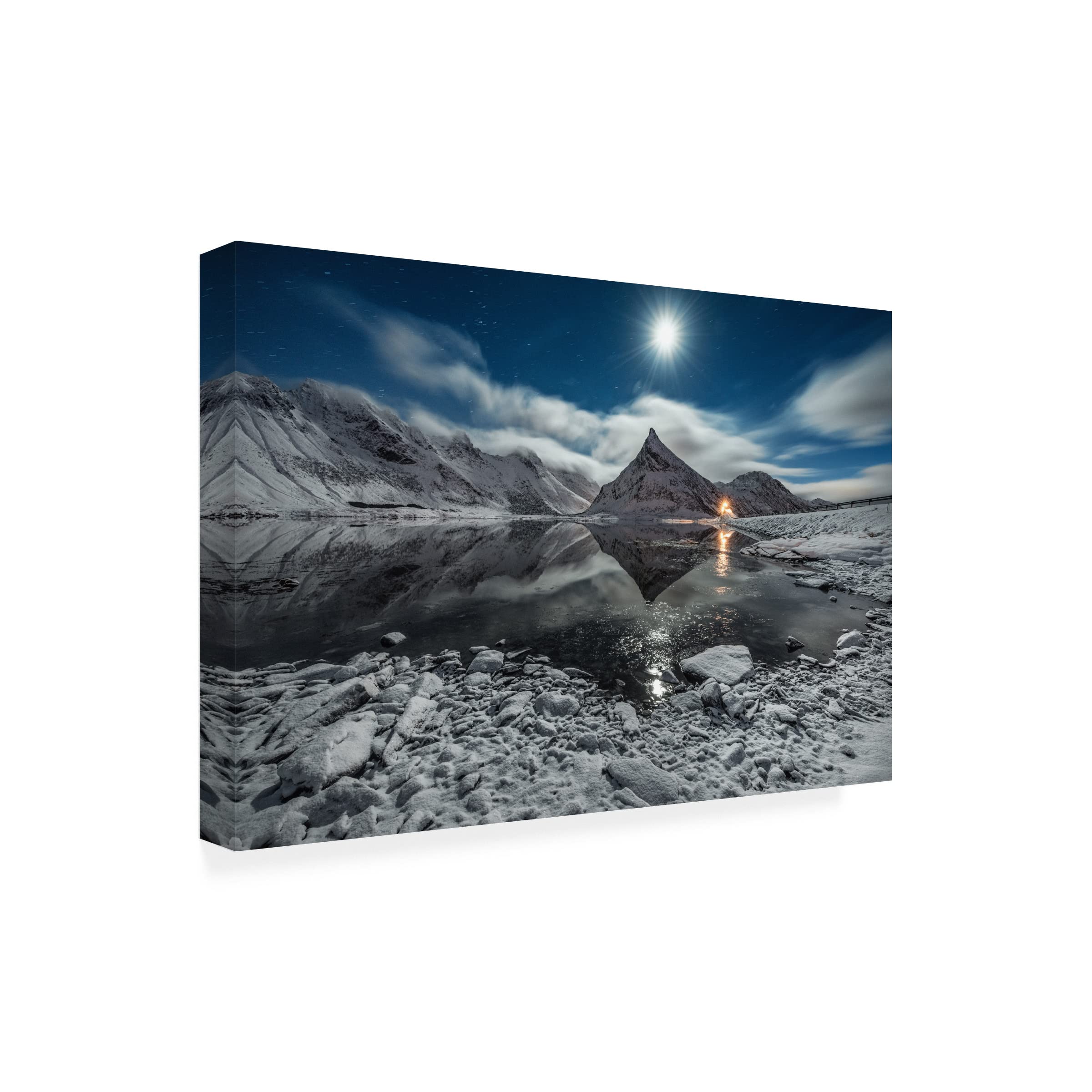 Raymond Hoffmann 'Moonlight' Canvas Art Print - Modern Home Decor for Living Room, Bedroom & Office - Trademark Fine Art Collection