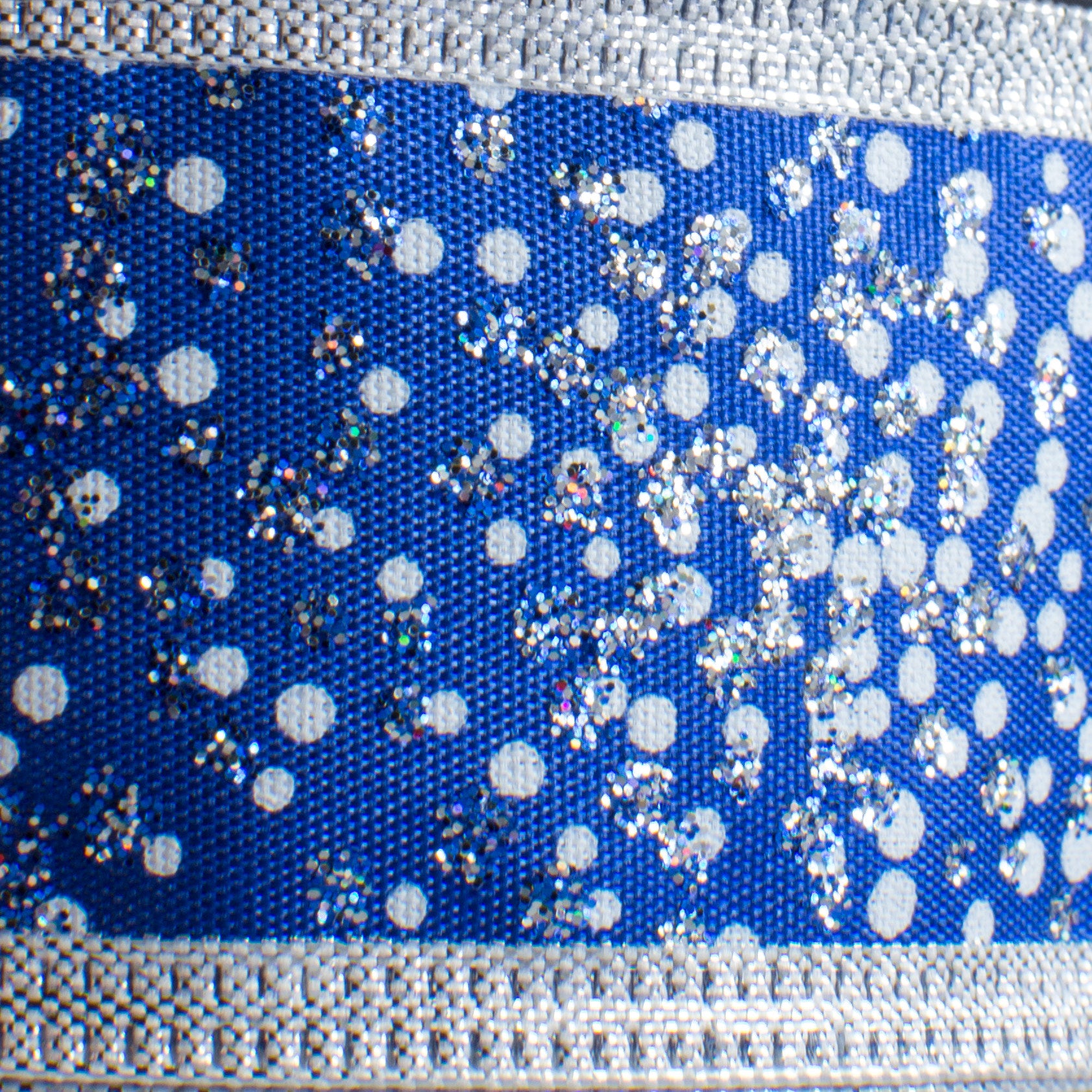 1.5 Inch Glitter Pin Dots Ribbon - Royal Blue (10 Yards) - Perfect for Gift Wrapping, Scrapbooking, and DIY Crafts