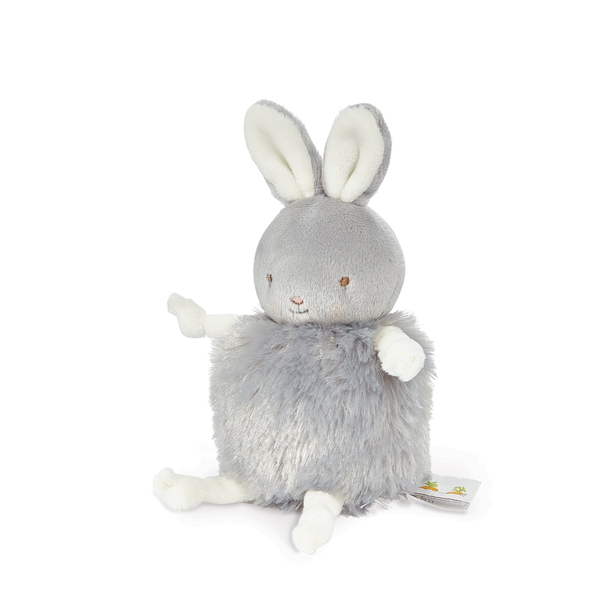 Gray Bunny Roly Poly Bloom - Cute Wobble Toy for Kids & Adults - Perfect for Home Decor, Office Desk & Stress Relief