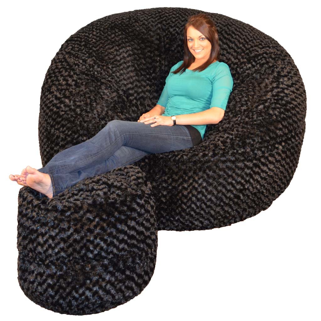 Premium Memory Foam Bean Bag Chair - Ultra Comfortable Lounger for Adults & Teens (Midnight Fox) - Perfect for Gaming, Movie Nights & Dorm Room Relaxation