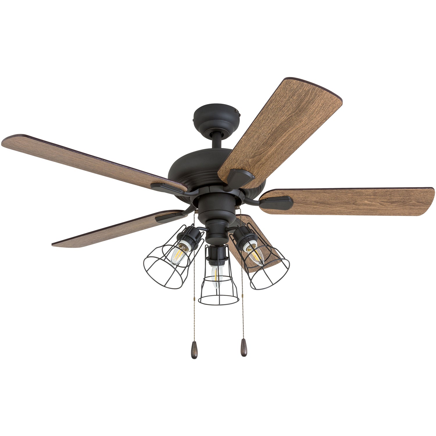 42 Inch Madison County Bronze Remote Control Ceiling Fan with Light Kit - Perfect for Living Room, Bedroom, and Outdoor Patio Cooling