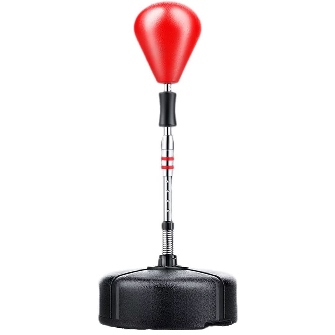 LSQXSS Freestanding Punching Bag with Stand - Speed Bag with Fast Rebound Spring for Kickboxing, Boxing & MMA Training - Perfect for Kids & Adults - Great for Home Gym, Stress Relief & Fitness Workouts