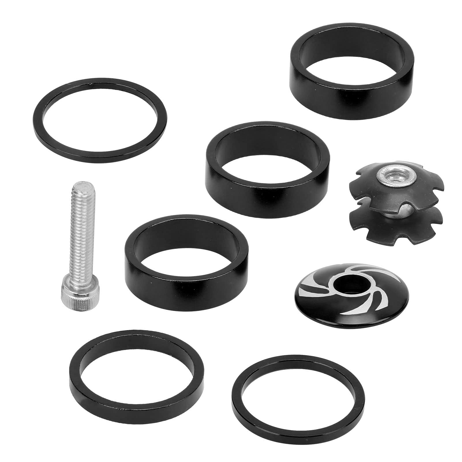 AMONIDA Lightweight Aluminum Alloy Bike Headset Spacers - High Performance Cycling Accessories for Mountain & Road Bikes - Perfect for Bike Upgrades & Maintenance