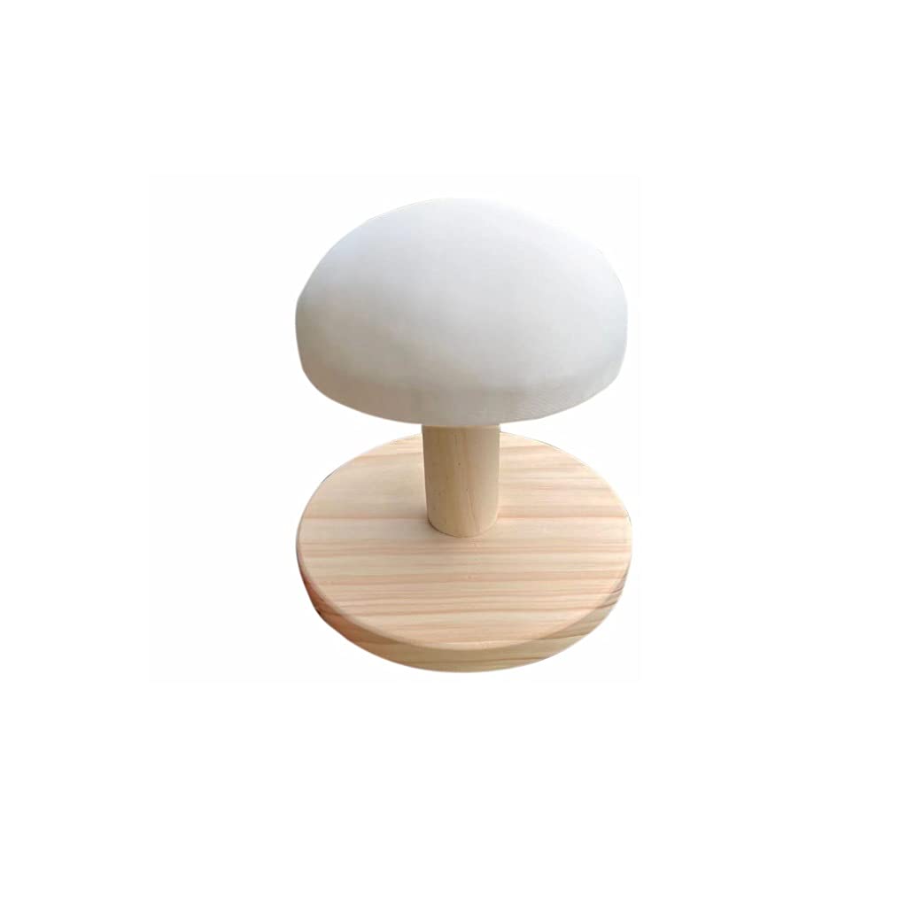 VREF Pro Adjustable Ironing Board - Round Ironing Stool for Household & Travel Use, Perfect for Cuffs, Shoulders & Collars with Curved Design (White) - Ideal for Small Spaces, Apartments & Quick Clothing Touch-Ups