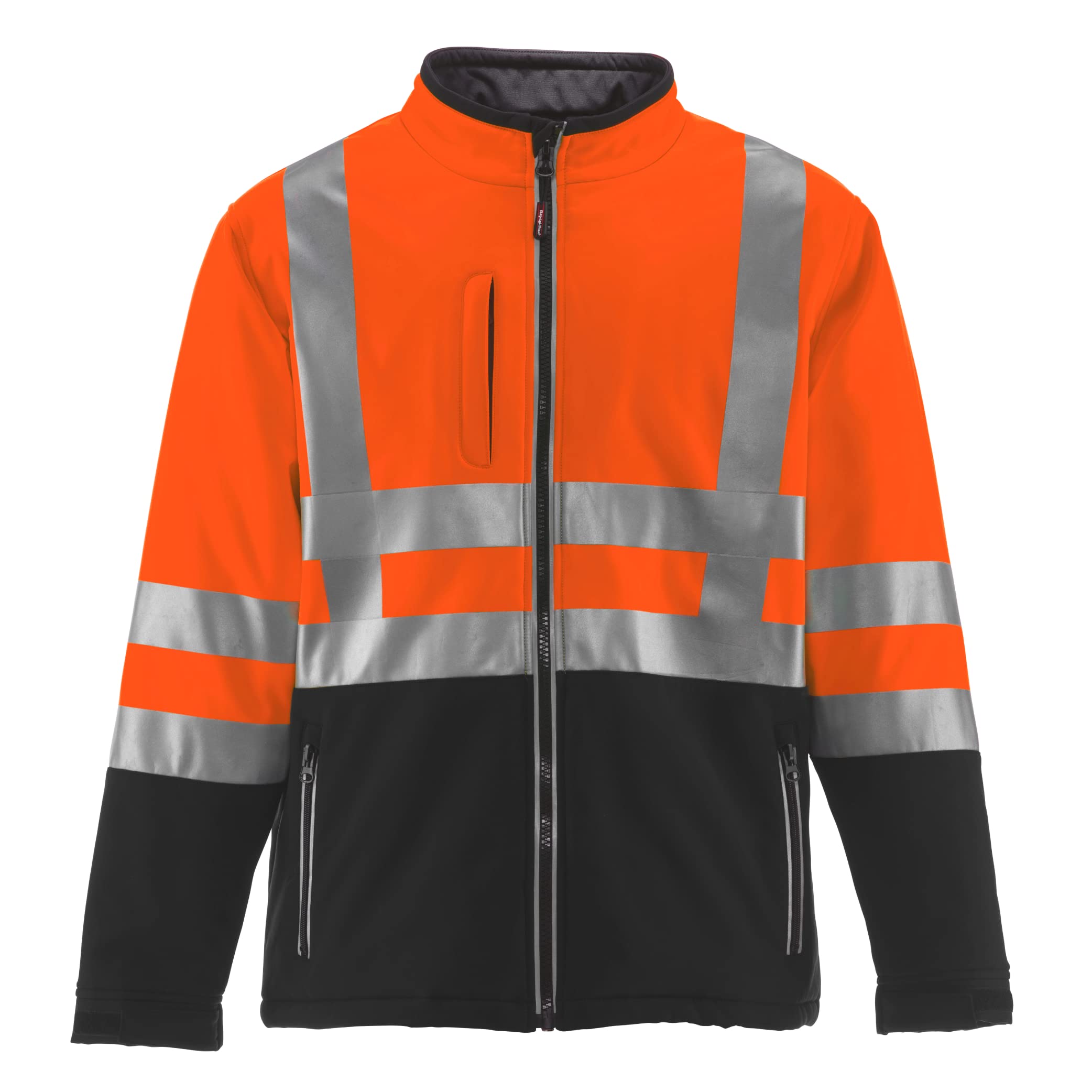 RefrigiWear High-Visibility Insulated Softshell Jacket - Reflective Work Coat for Cold Weather (-20°F Comfort Rating) | Winter Workwear for Construction, Road Crew & Outdoor Safety