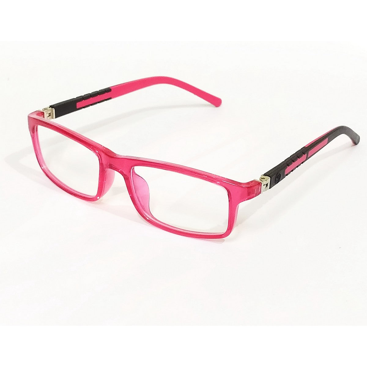 Red Radiance Rectangle Transparent Red Blue Light Blocking Glasses for Kids 5-10 Years Old - High Quality Eye Protection for Online Learning & Screen Time