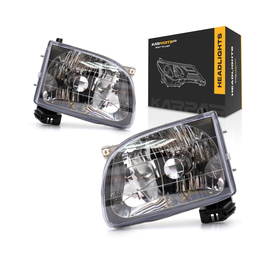 2001-2004 Toyota Tacoma Replacement Headlights Pair - Driver & Passenger Side (TO2502136 TO2503136) | Compatible with OEM 81150-04110 81110-04110 | Perfect for Night Driving & Off-Road Adventures