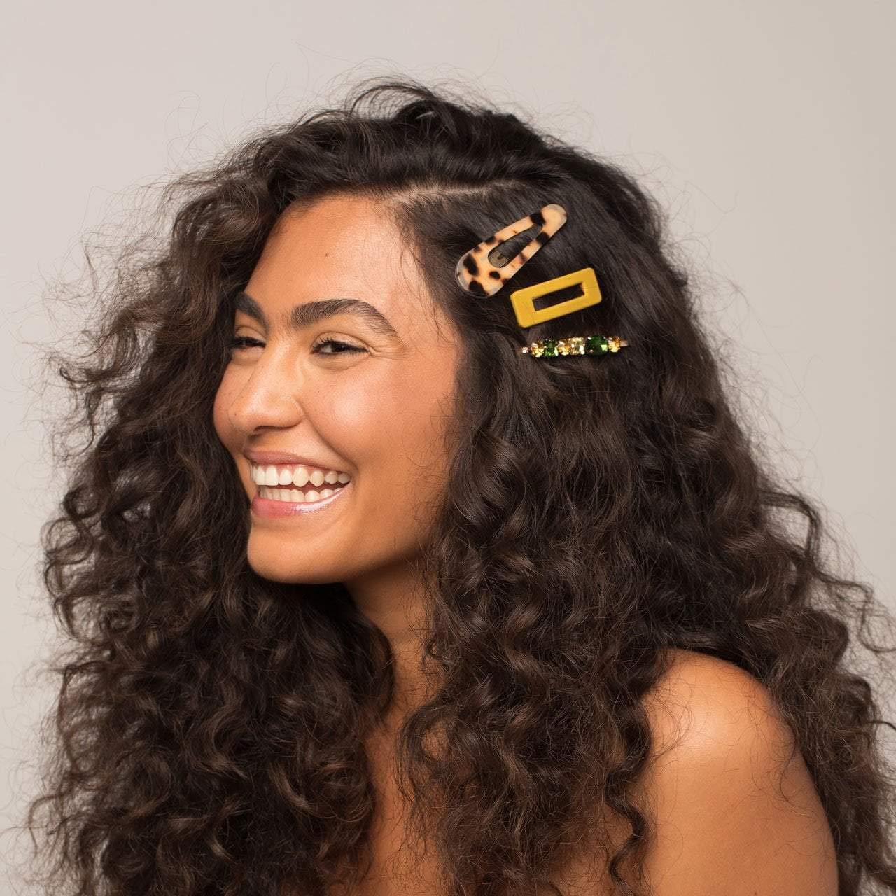 Kitsch Snap Hair Clips for Women - 3pcs Stackable Barrettes for Thick & Thin Hair - Perfect for Office & School
