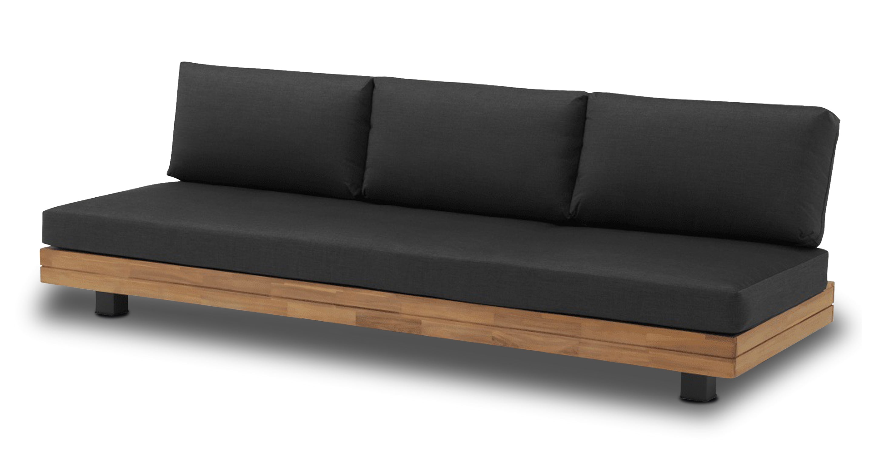 Celenza 3-Seat Sofa Bench - Modern Upholstered Couch for Living Room, Lounge & Entryway - Comfortable Fabric Sectional with Sturdy Wooden Frame (Brown)